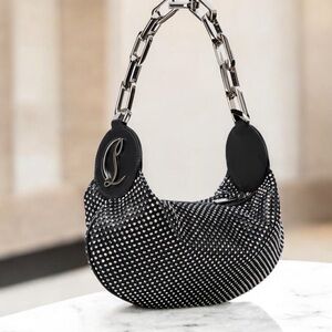 CHRISTIAN LOUBOUTIN Le 54 Embellished Leather Shoulder Bag